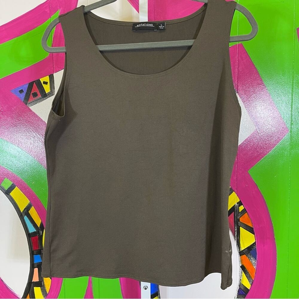 Notations, Stretchy Almost Shapewear Tank Top. Size Large. Good used condition!